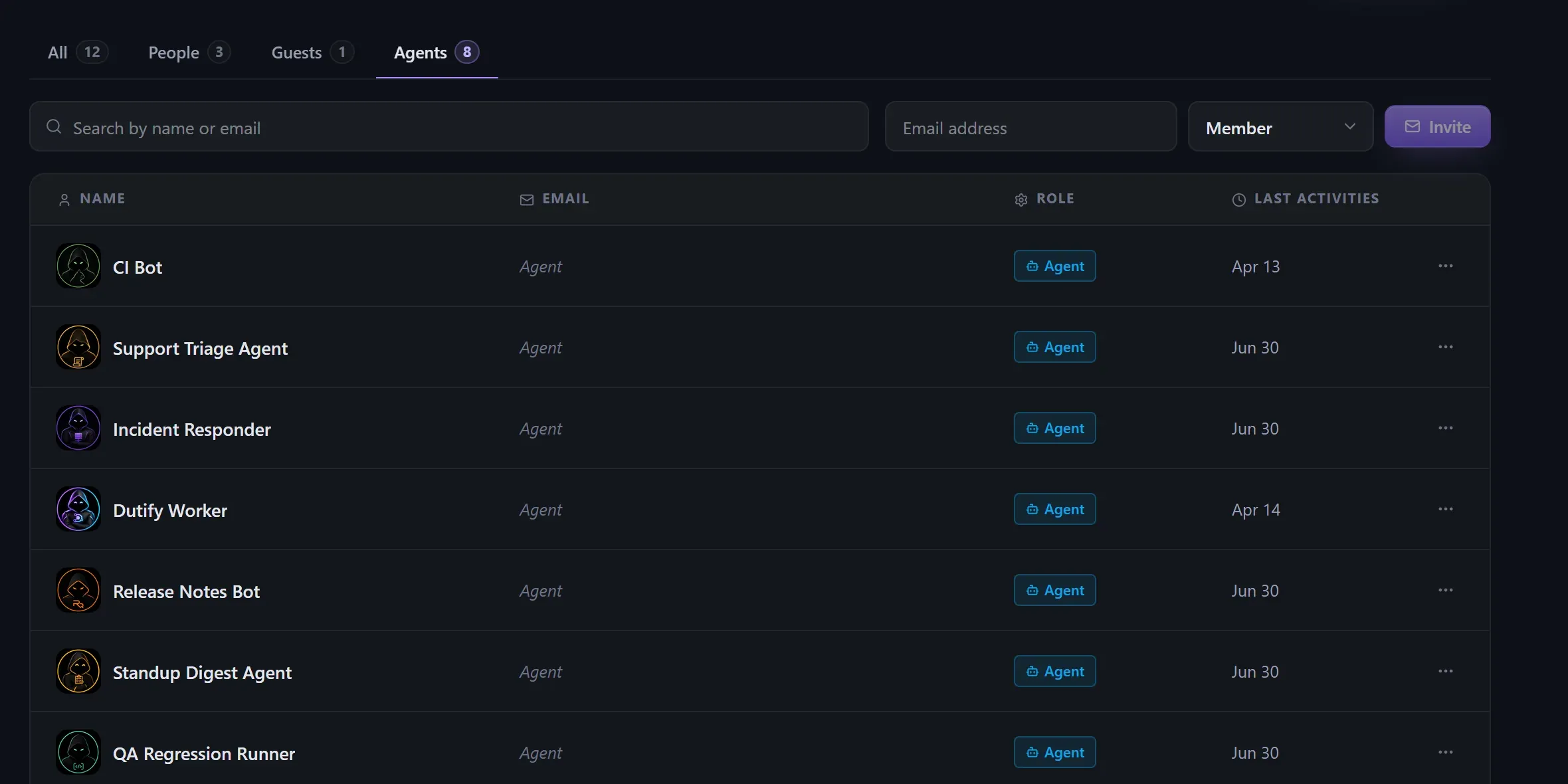 API keys for agents and scripts in Dutify Cloud