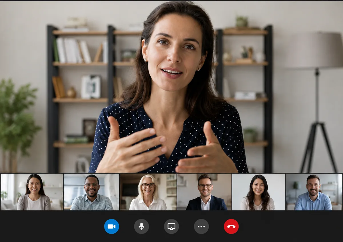 A team video call captured by Dutify Hub